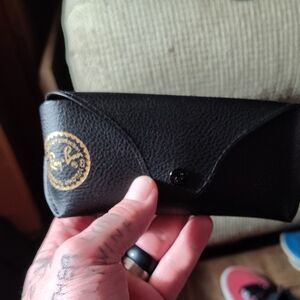 Ray-Ban Black Leather Sunglasses Case